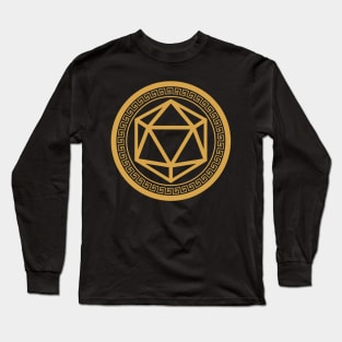 Minimalist Polyhedral Dice D20 Tabletop RPG Long Sleeve T-Shirt